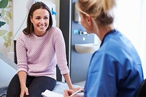 Consultation of Female Patient with the Nurse — Gynecologists in Portland, OR Consultation of Female Patient with the Nurse — Gynecologists in Portland, OR