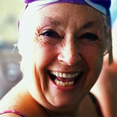 Senior woman with swimming hat — Cascade Women's Health in Portland, OR