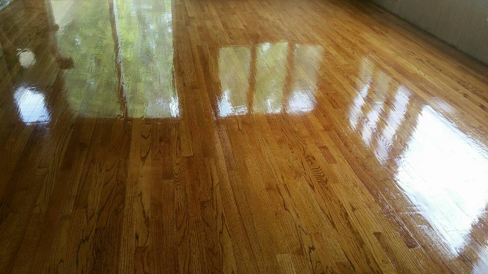 After hardwood floor cleaning in Moline by Mr. B's.