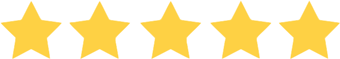 Gold star icon representing Mr. B's 5-star reviews for carpet and floor cleaning