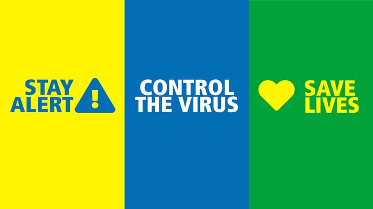 a blue, yellow, and green poster that says
