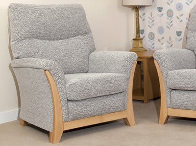 padded armchair