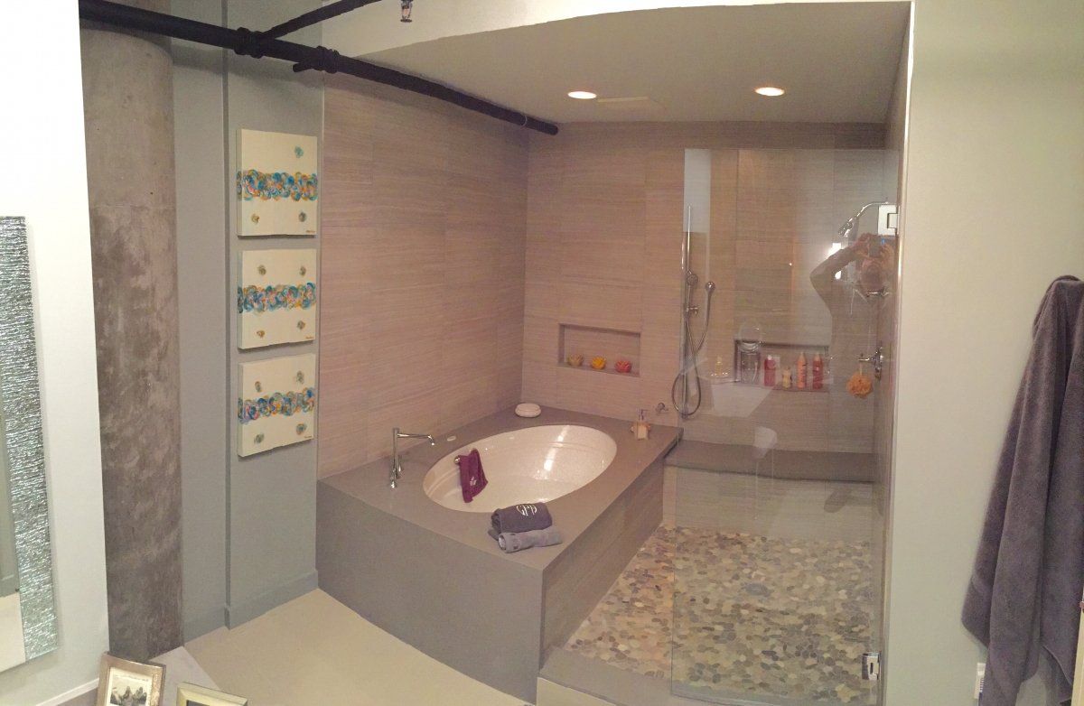 Bathroom Furniture — Small Space Bathroom in Stafford, TX
