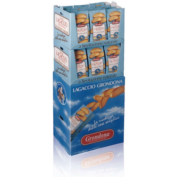 Espositore per alimenti in scatola di cartone