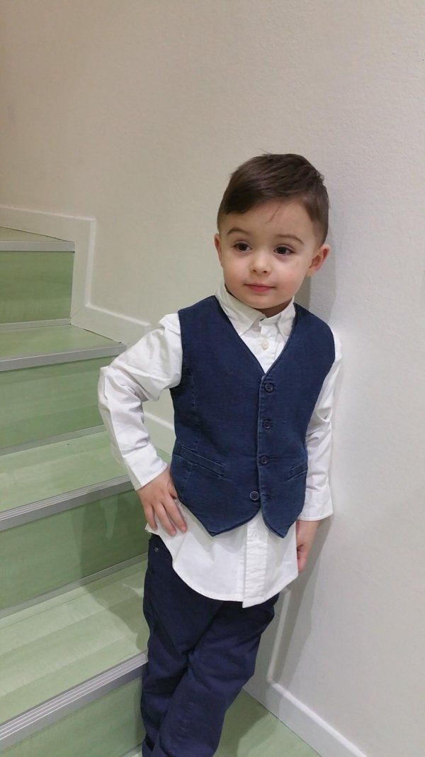 gilè blu per bambini