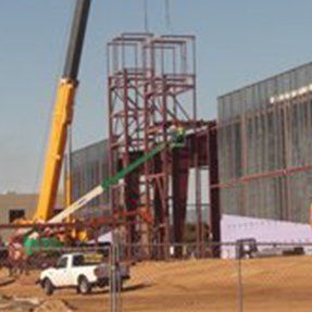 Crane At Building Construction — Hesperia, CA — KAT Cranes Crane At Building Construction — Hesperia, CA — KAT Cranes