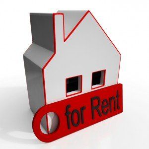 Home For Rent Sign Showing Housing Rental