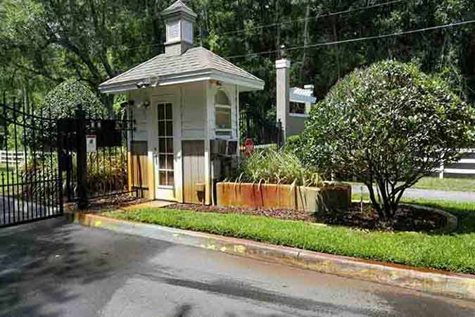 After Cleaning the Guard Post — Pressure Washing in Tampa Bay, FL