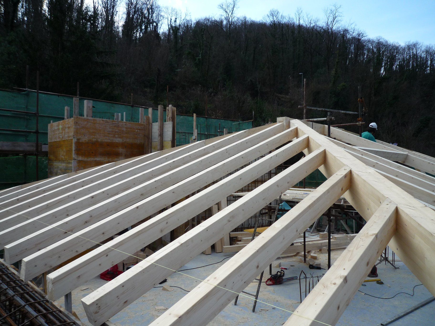 Creazione tettoia in legno