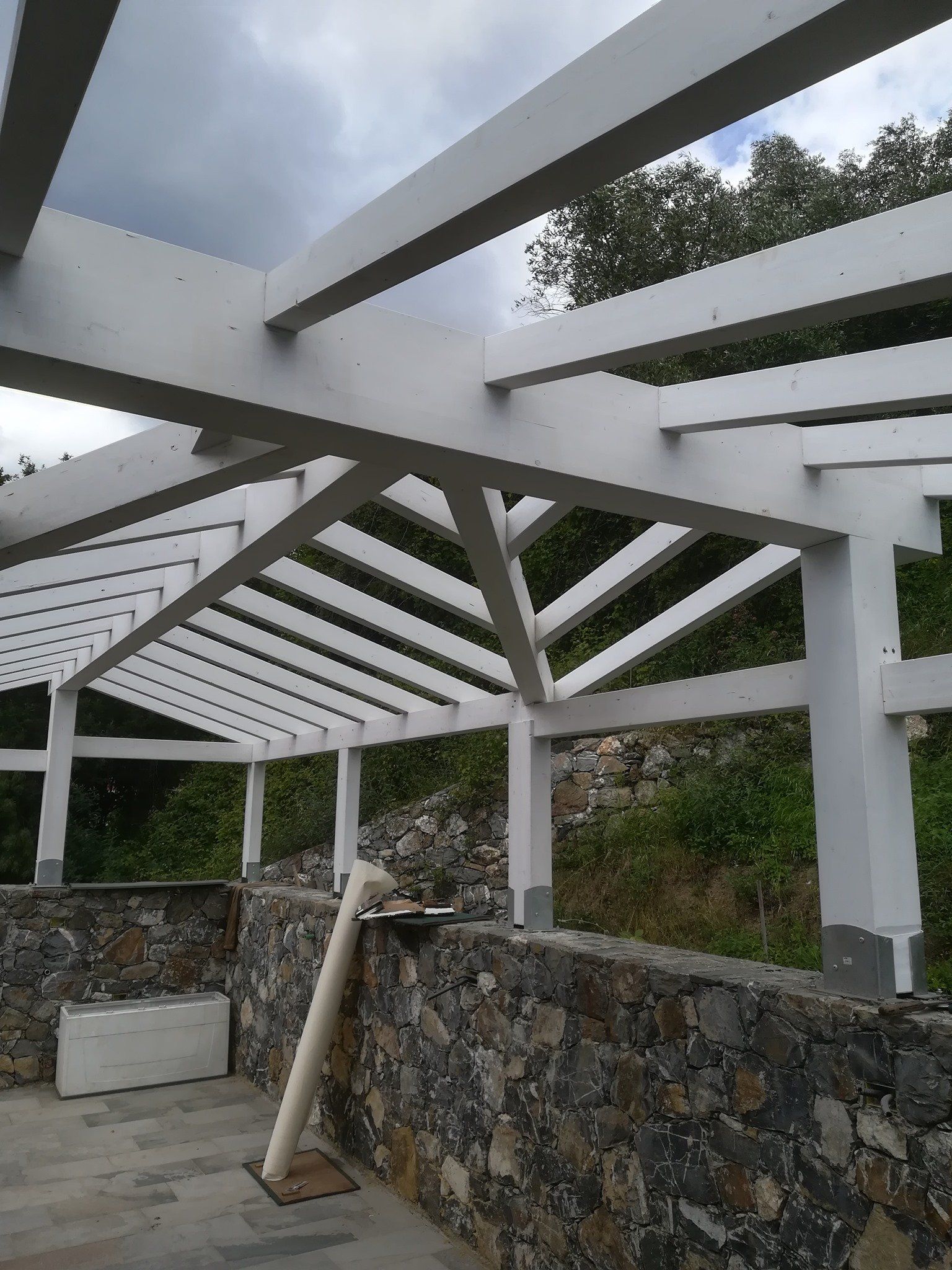 Progetto tettoia in legno
