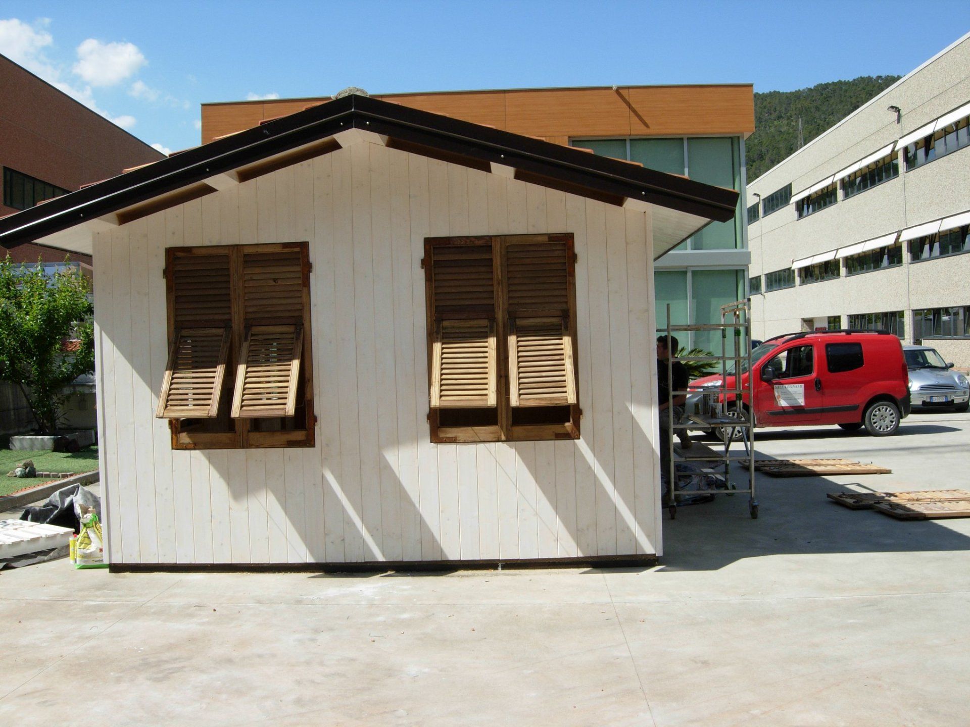 Casa ecosostenibile bianca