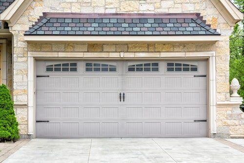 Garage Door Installation — Door with Windows in Amsterdam, NY
