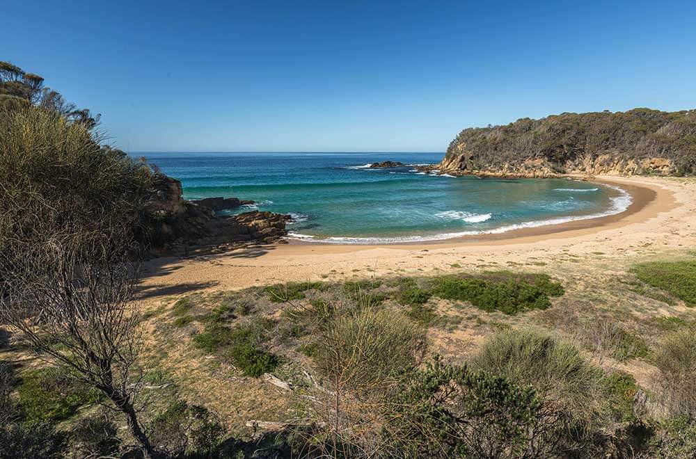 Hidden beaches in Tathra