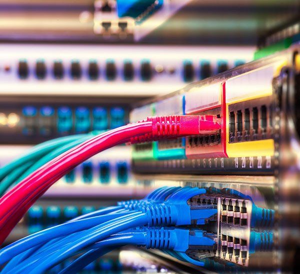 Network Switch and Ethernet Cables Network Switch and Ethernet Cables