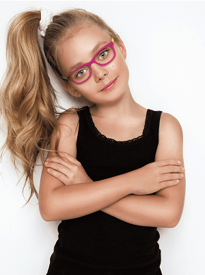 Cool Frames — Girl Wearing Glasses with Pink Frames in San Rafael, CA Cool Frames — Girl Wearing Glasses with Pink Frames in San Rafael, CA