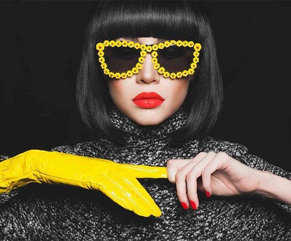 Technologically-Advanced — Lady Wearing a Yellow Gloves and a Yellow Sunglasses in San Rafael, CA Technologically-Advanced — Lady Wearing a Yellow Gloves and a Yellow Sunglasses in San Rafael, CA