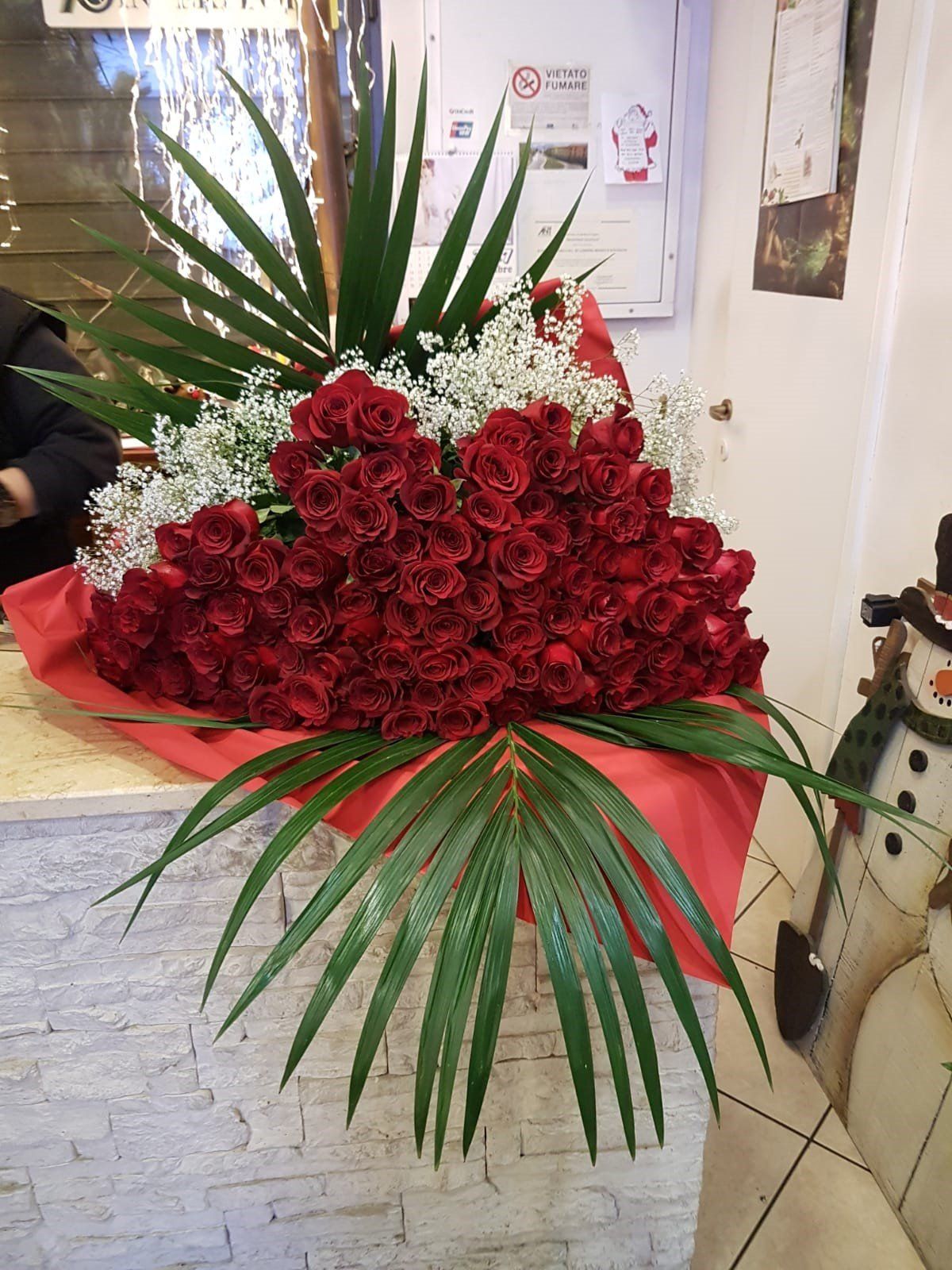 Mazzo di rose rosse