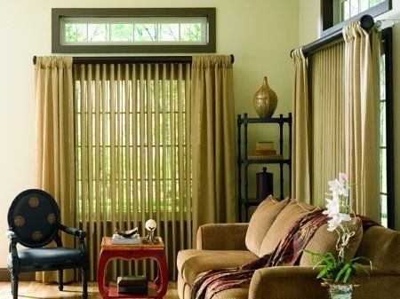 A living room with a couch and a chair