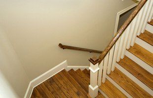 For joinery services in Wigan call LA Joinery Ltd wooden stairs
