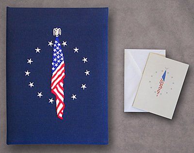 Memorial registry book patriot