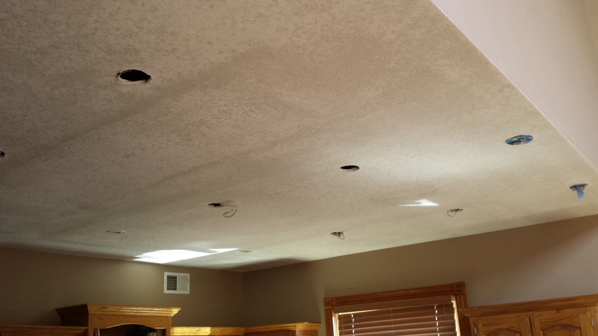 ceiling, ceiling texture, recessed lighting