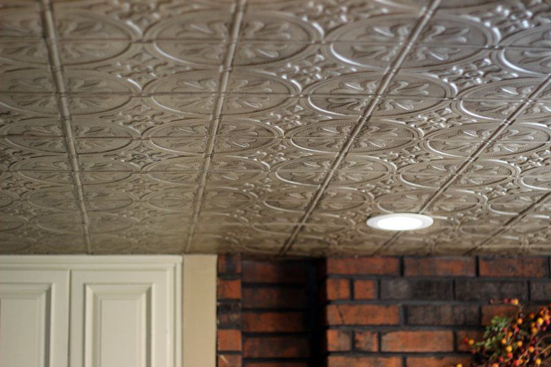 ceilings, copper tile, ceiling overlay, faux finish