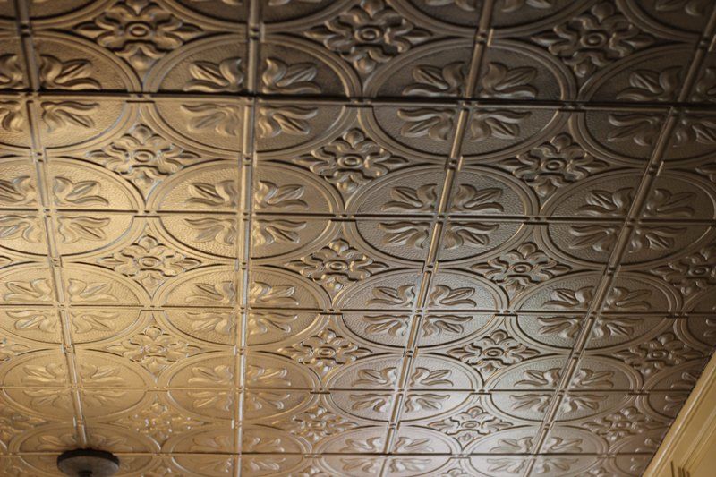 ceilings, copper tile, ceiling overlay, faux finish