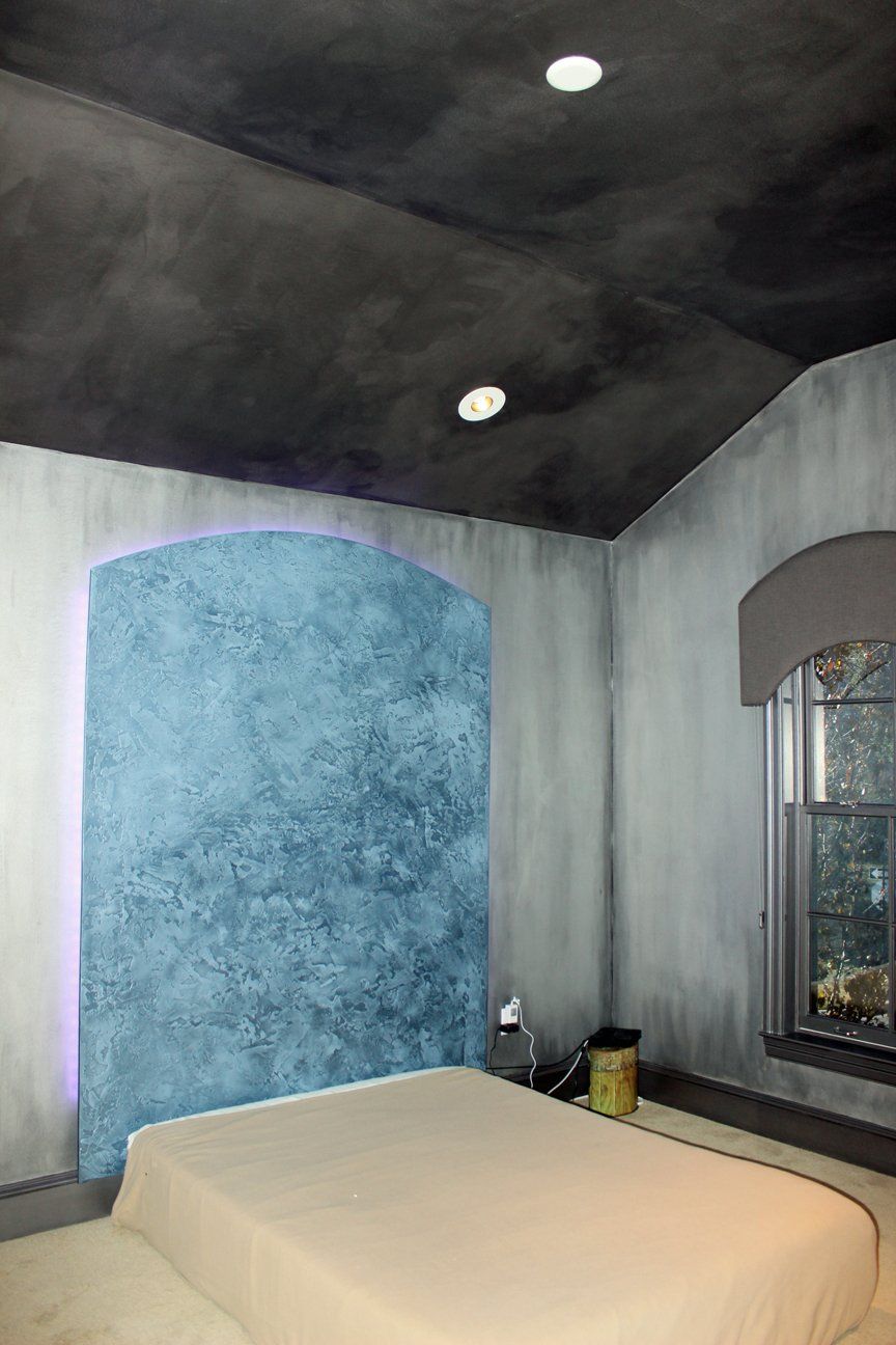 metallic painting, lighting effects, faux painting