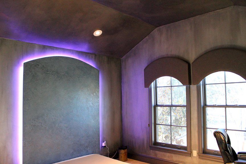 metallic painting, lighting effects, faux painting