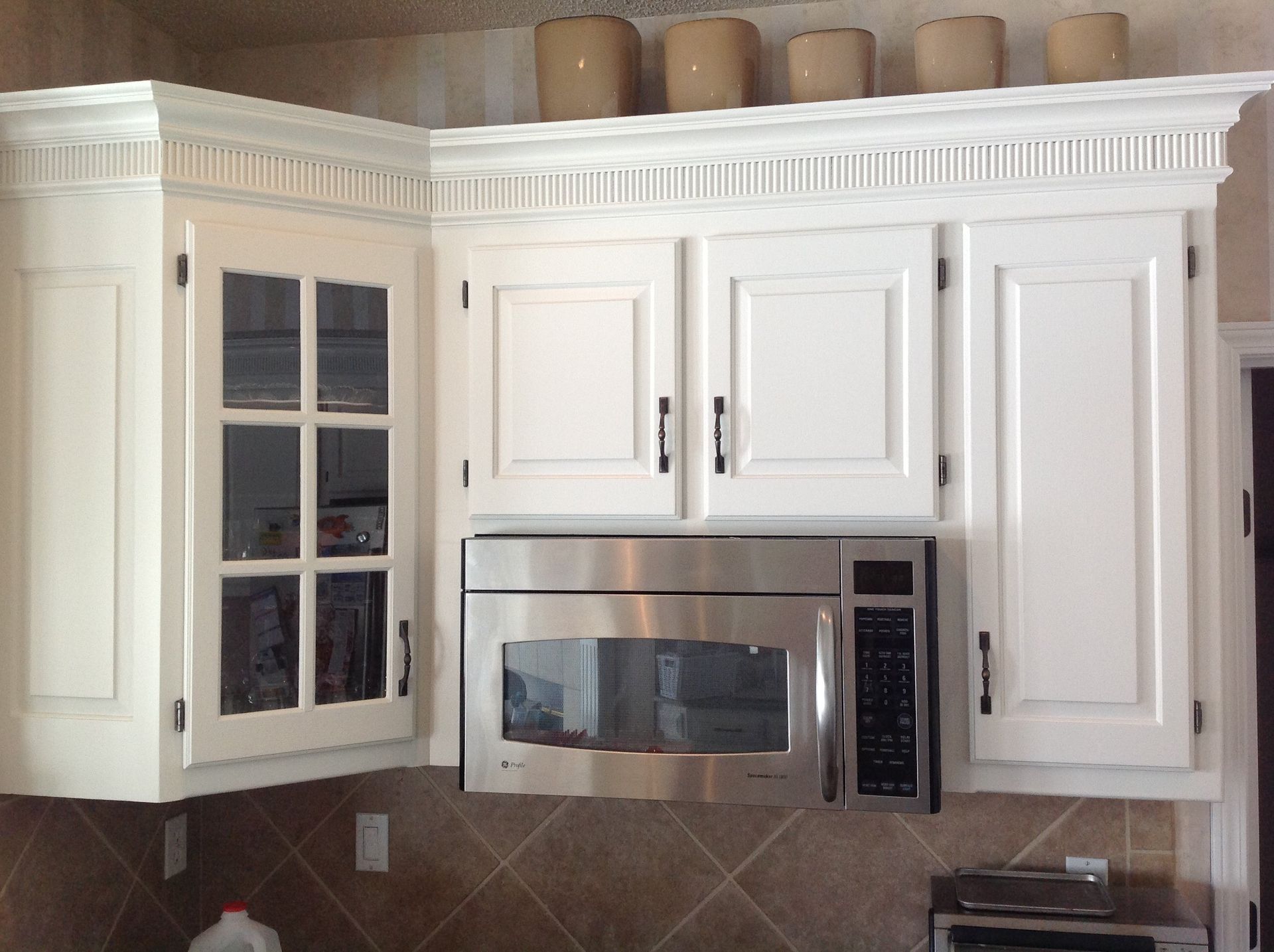 cabinet painting, cabinet refinishing