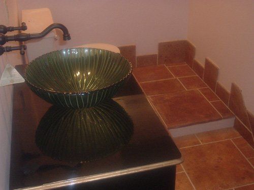 bathroom remodel, concrete overlay, painting