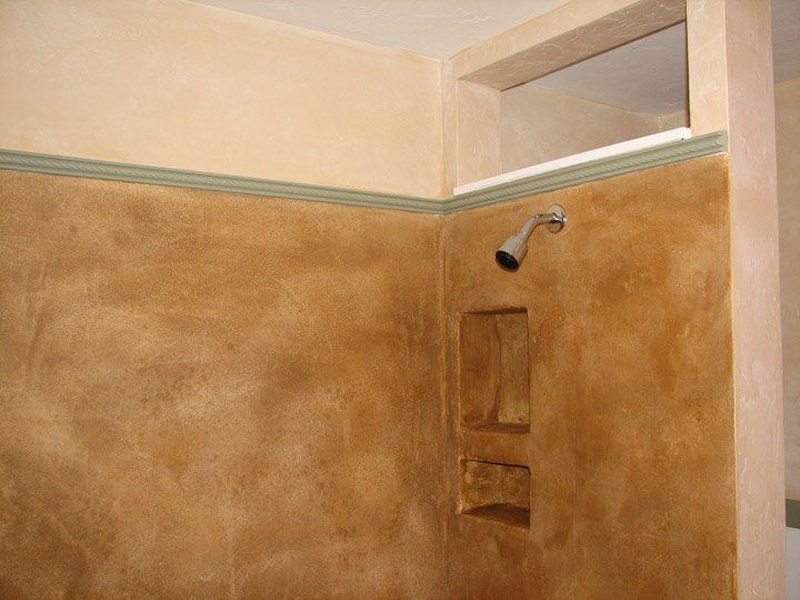 shower overlay, concrete overlay