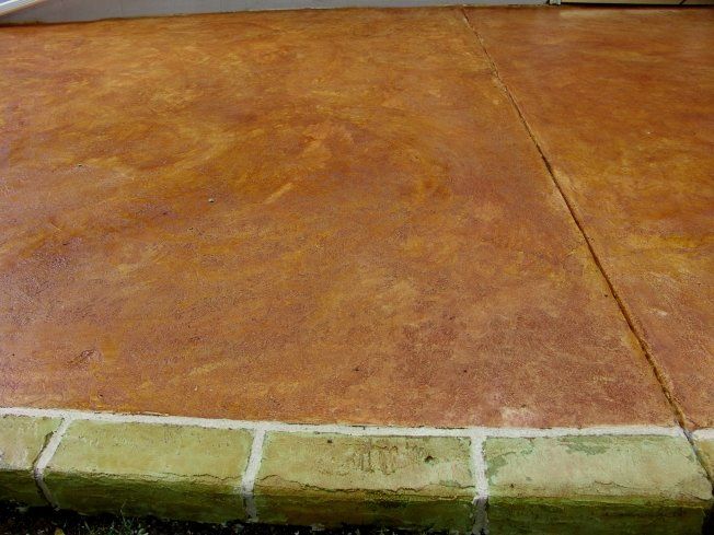 concrete overlay, patio overlay, serpentine