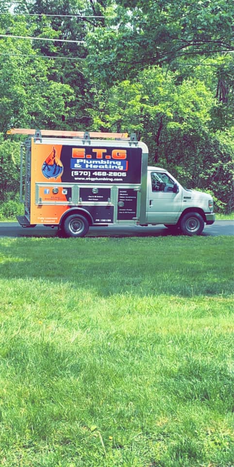 ETG Plumbing and Heating, HVAC, plumbing, truck