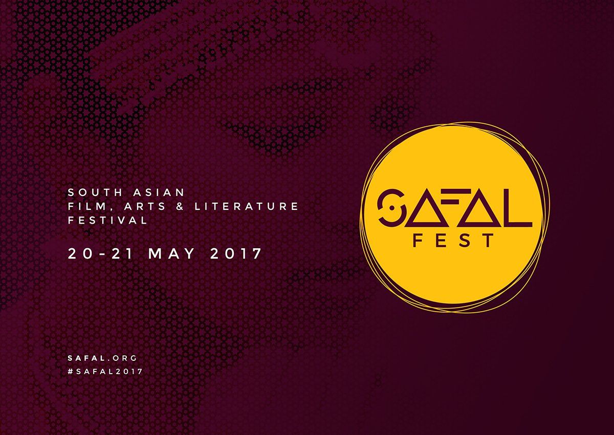 a poster for the south asian film arts and literature festival