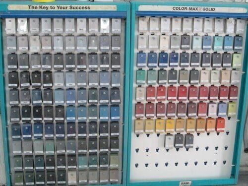 Paint Color Pallet — Dover, OH — Cua Refinishing Co.
