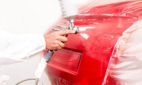 Auto Body Painting — Car Painting Red in Dover, OH Auto Body Painting — Car Painting Red in Dover, OH
