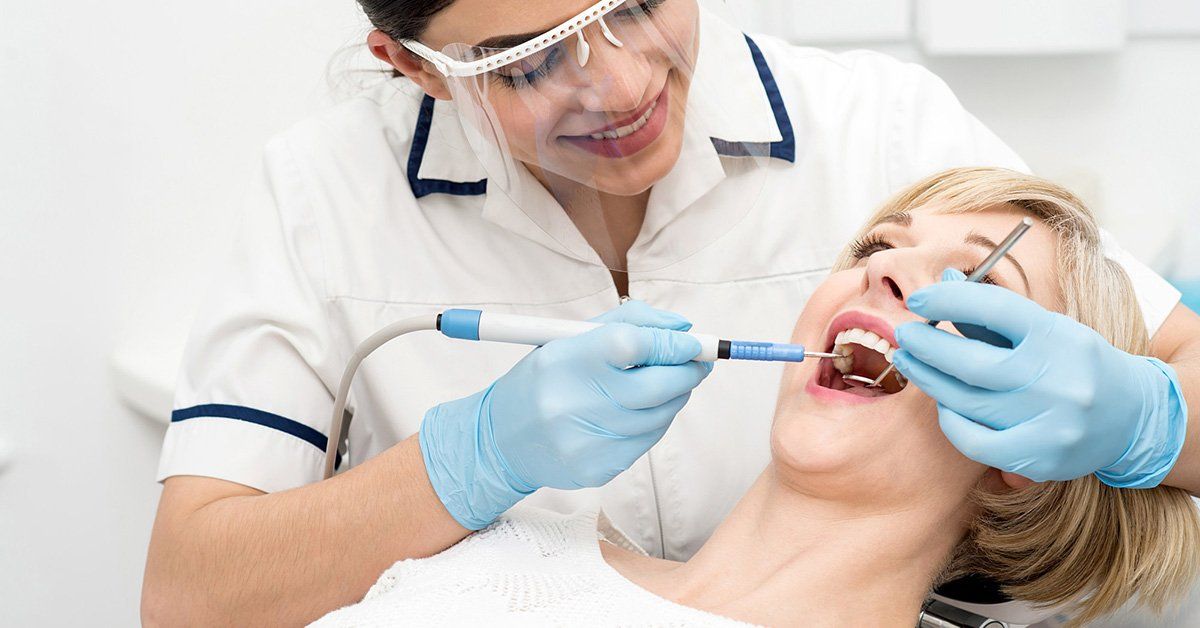 teeth cleaning process