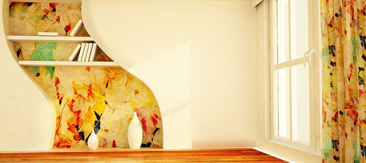 Creative wallpapering