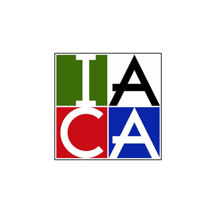 A logo that says ia ca on a white background