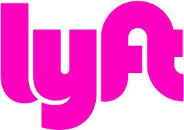 A pink lya logo on a white background.
