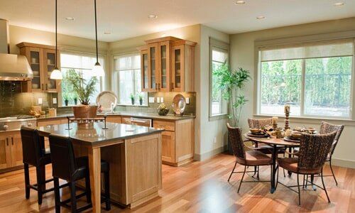 Kitchen Hardwood Floor — Floor in Sacramento, CA Kitchen Hardwood Floor — Floor in Sacramento, CA