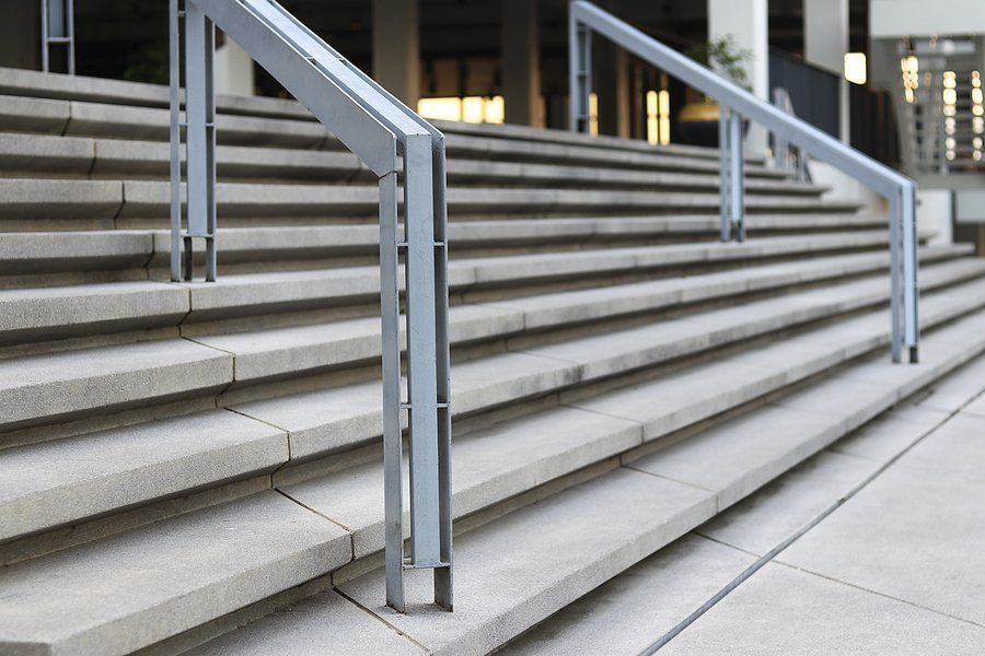 stainless steel railing steps