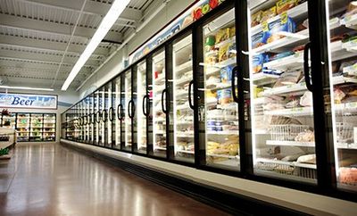 Commercial Refrigeration — Refrigerators with Foods on Display in Menifee, CA