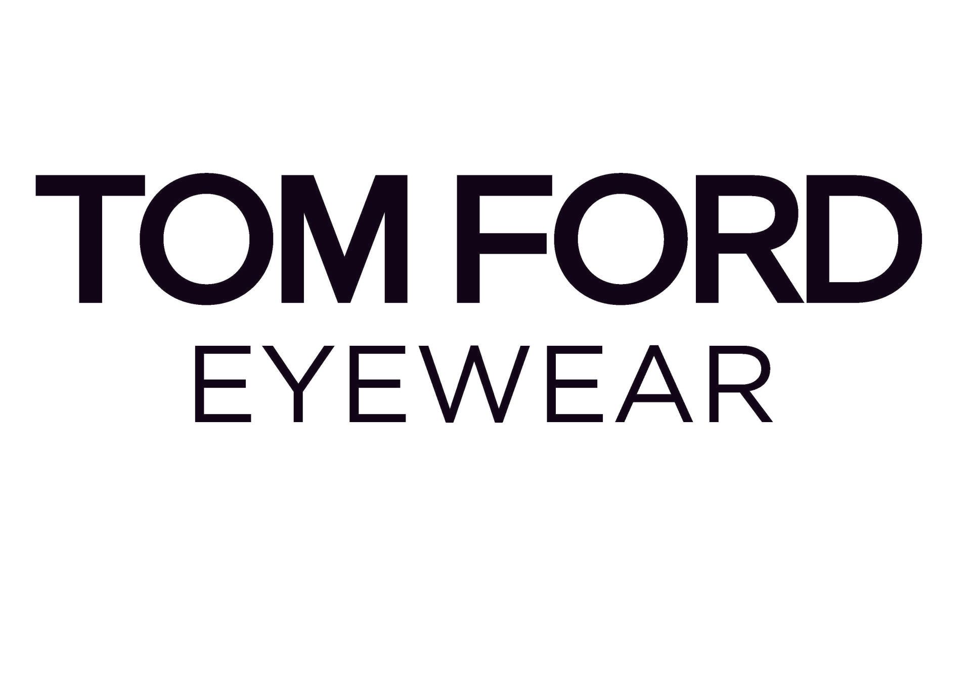 Tom Ford Eyewear logo in black text on a white background.