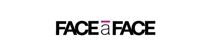 FACE à FACE logo, black text with 