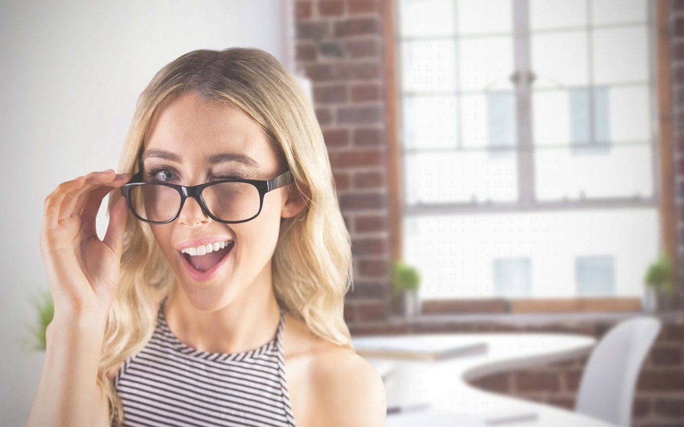 Glass Services — Beautiful Girl With Her Eye Glass in Charlotte, NC
