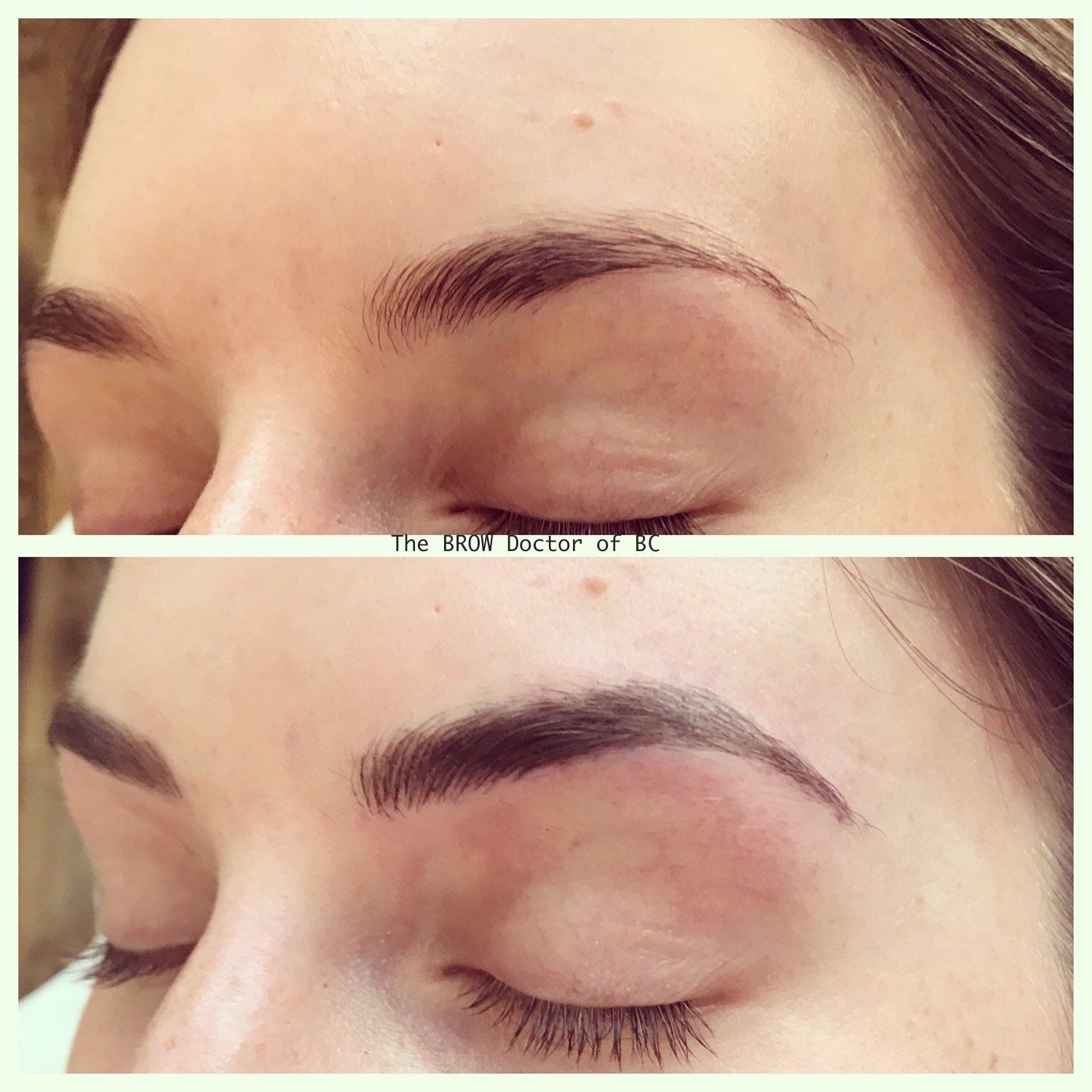 Before and After MicroBlading 