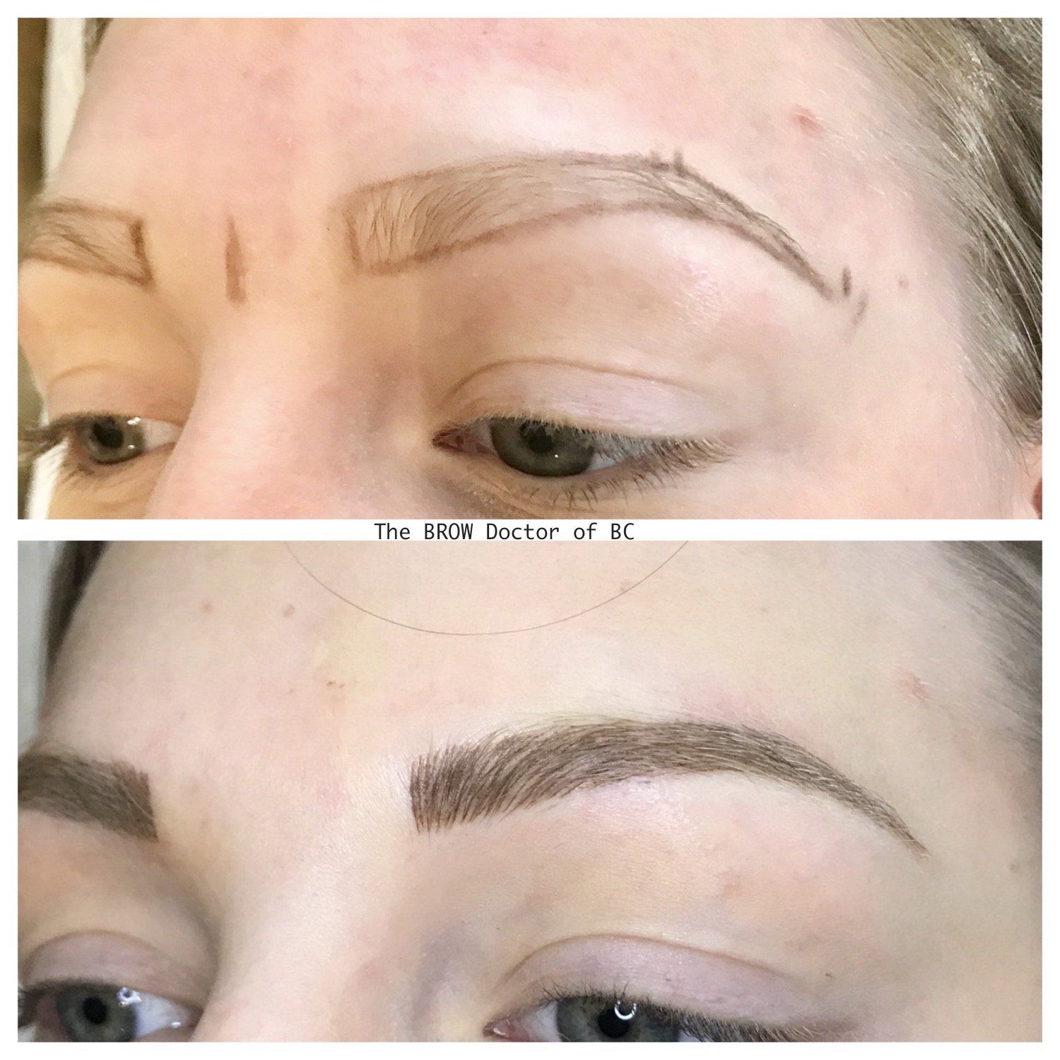 Before and After MicroBlading 