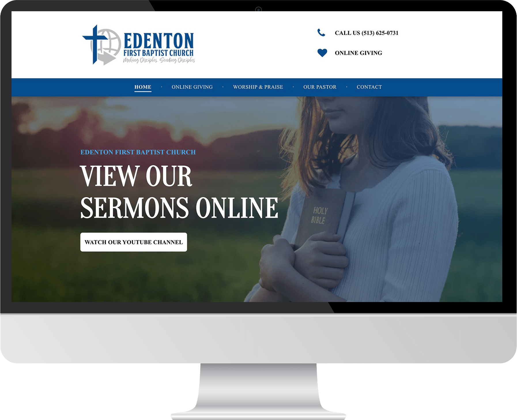 Engage website portfolio Church/Religious